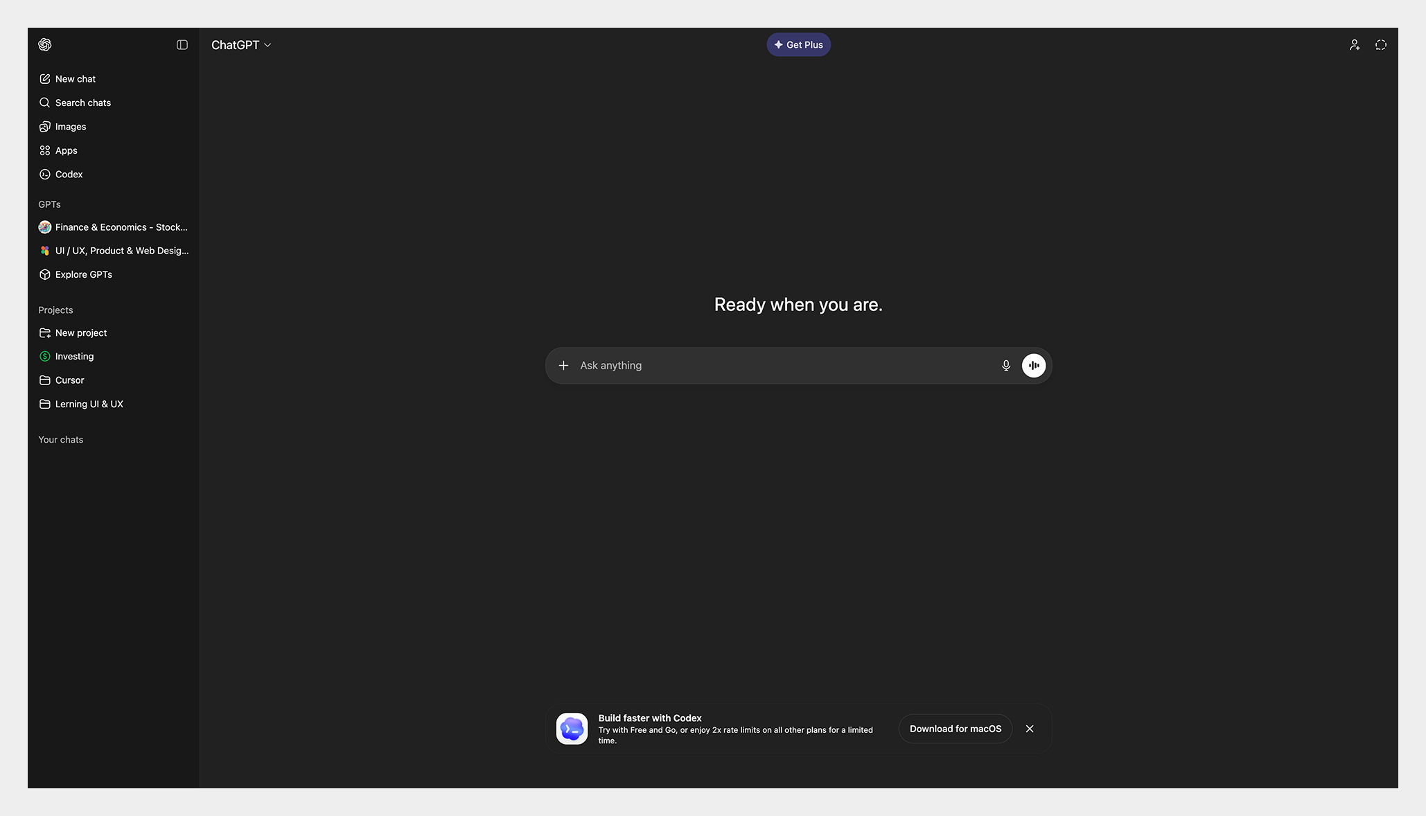 ChatGPT messaging interface displaying conversation thread